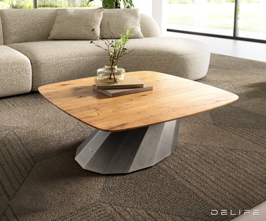 klub stolić edge 90x90cm, materijal: hrast - slika 2