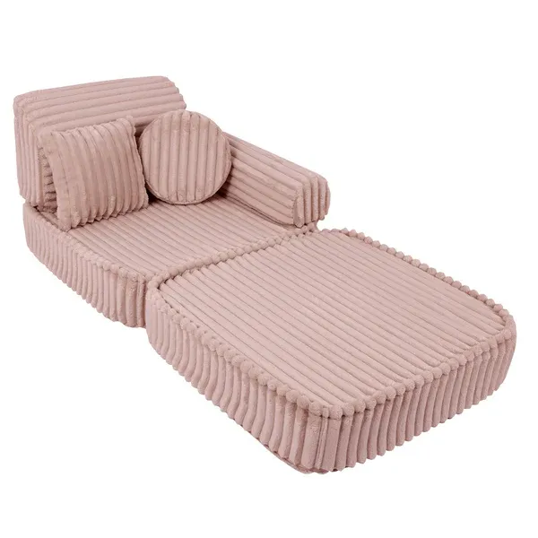 srednja modularna sofa za djecu - churros pink - slika 3