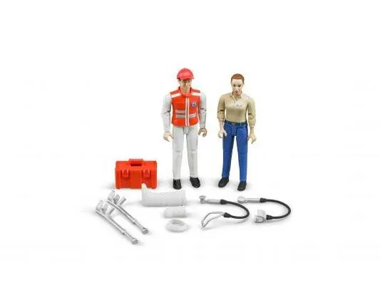 bruder set figurica bolničar i pacijent - br62710 - slika 2