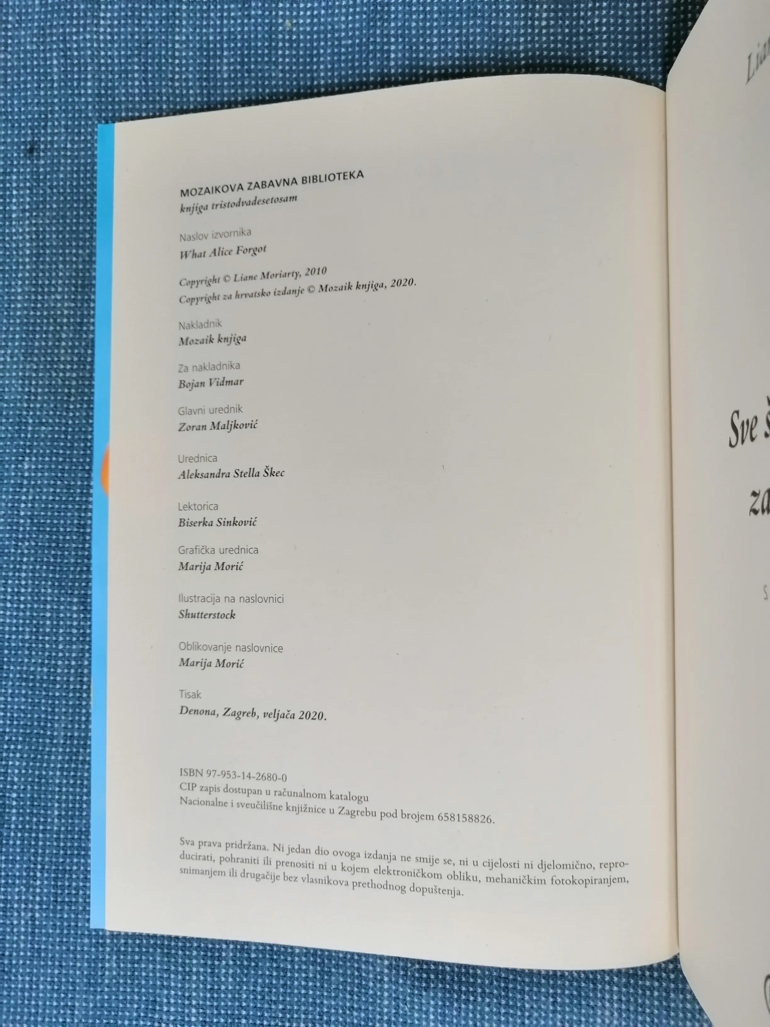 liane moriarty – sve što je alice zaboravila - slika 3