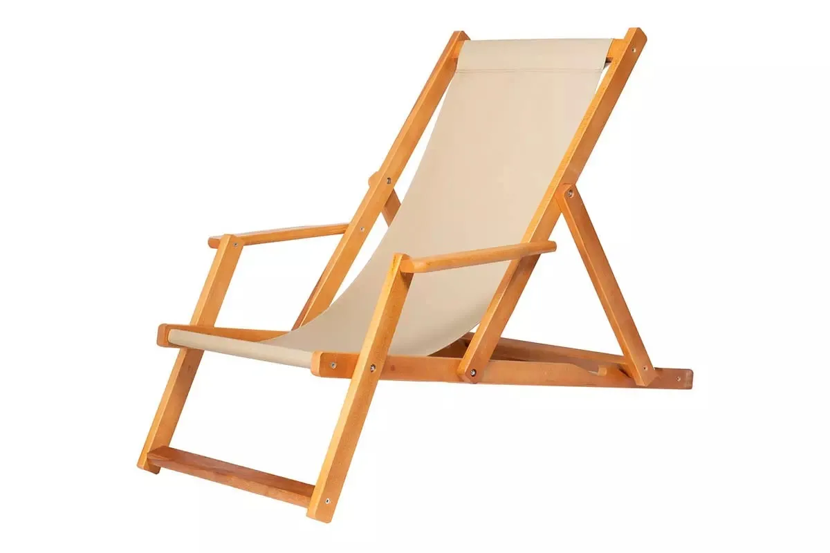 Ležaljke za plažu-ligeštul (krem platno) - Stari Mikanovci