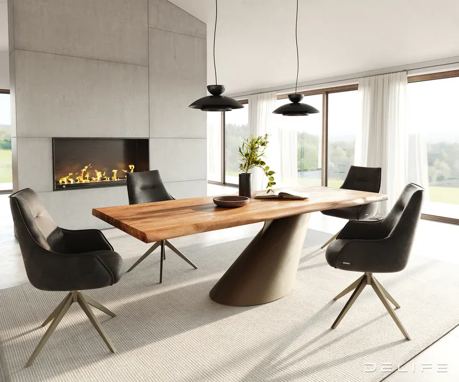 blagovaonski stol edge 240x100cm, materijal: bagrem - slika 5