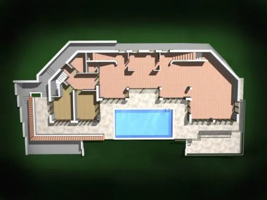 labin, zemljište s građevinskom dozvolom od 1236 m2, pogled na more - slika 10