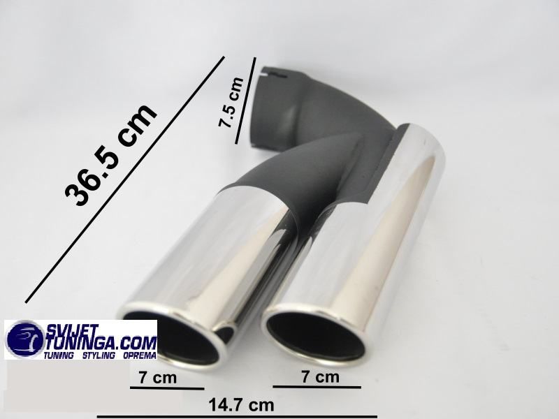 nastavci auspuha za vw touareg 2002-2010 - w12 dizajn - slika 5