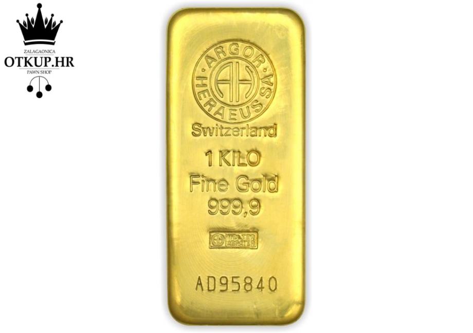 zlatna poluga 1000g / r1, rate - slika 1