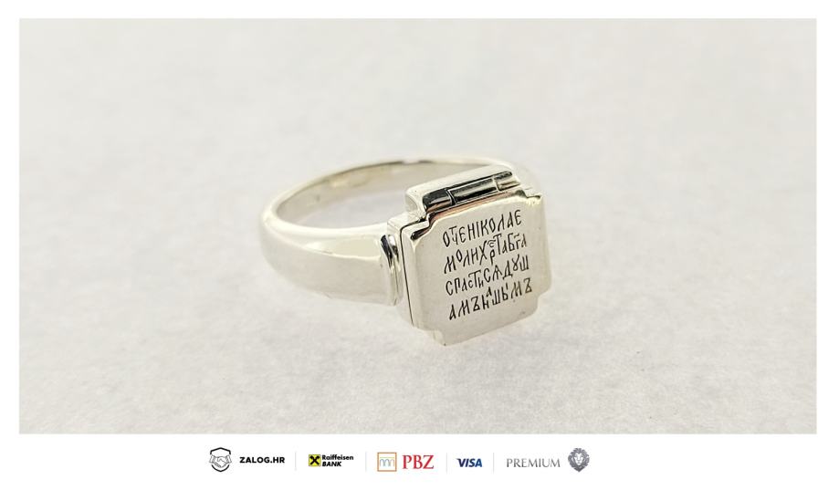 srebrni prsten .925 sveti nikola 12,13g ***do 24 rate** r1! - slika 2