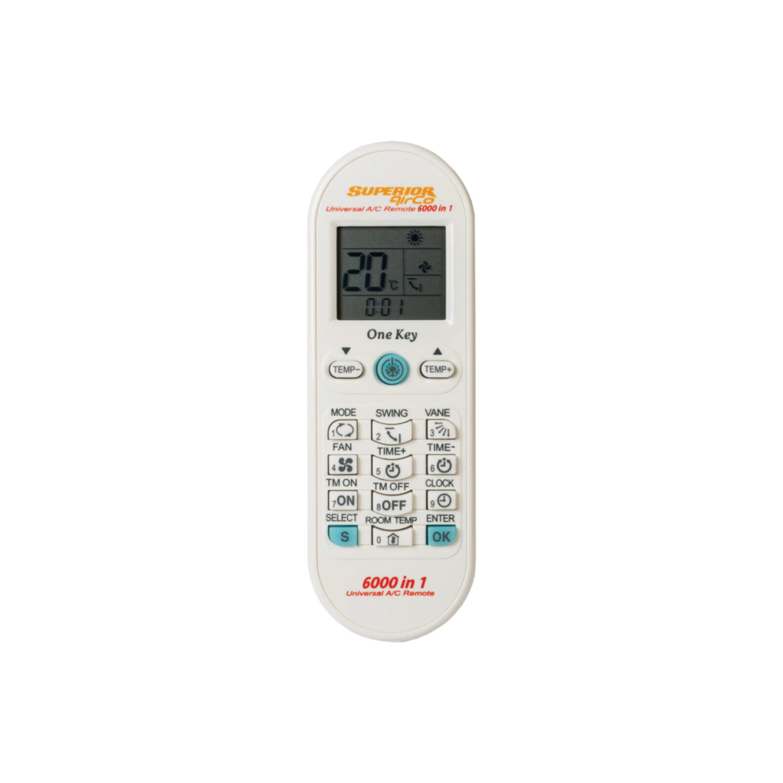 daljinski upravljač univerzalni za klime superior-airco 6000i - slika 1