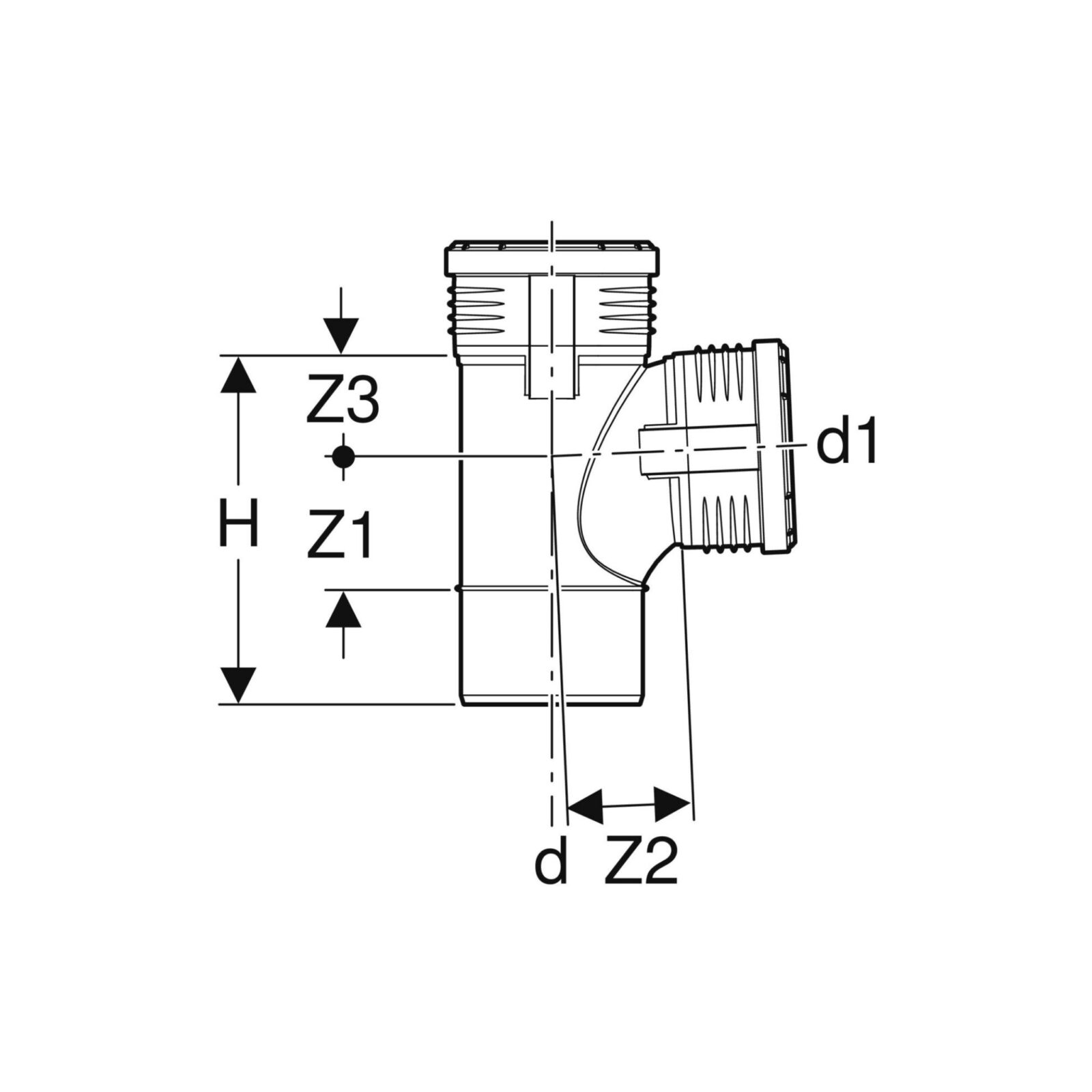 geberit silent-pp račva 87,5° 110/110 - slika 3