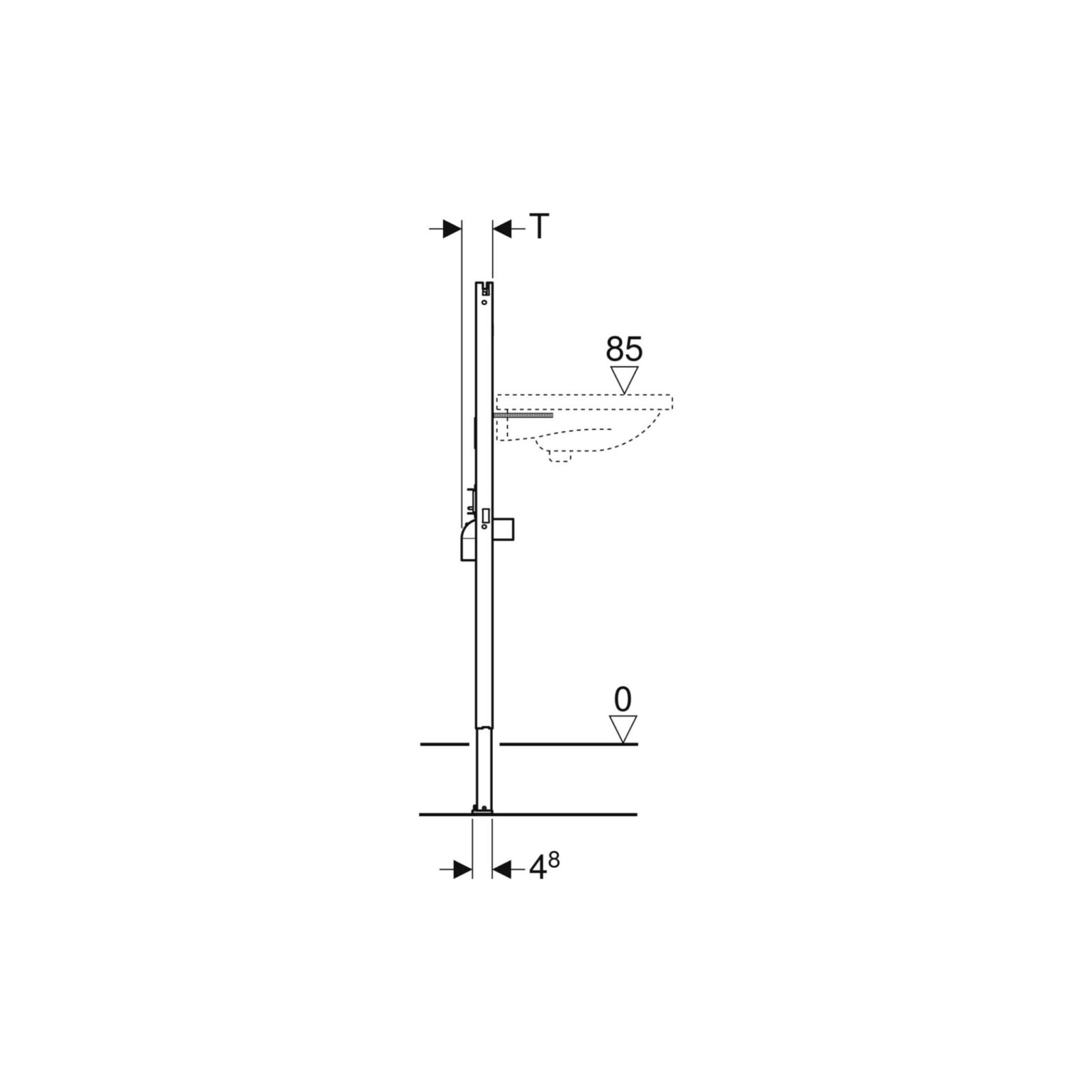 geberit duofix basic za umivaonik - slika 2