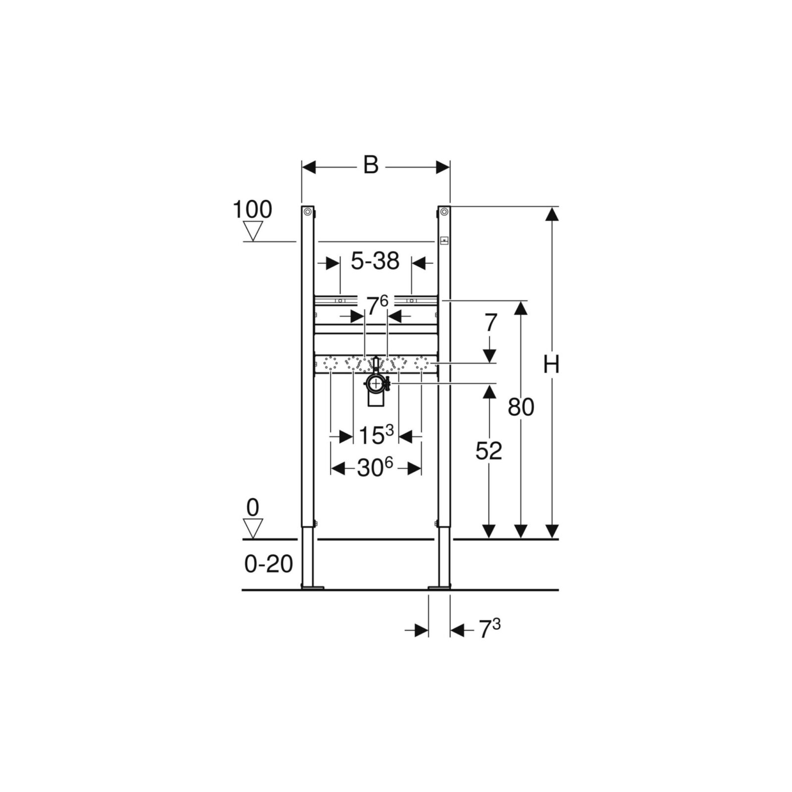 geberit duofix basic za umivaonik - slika 3