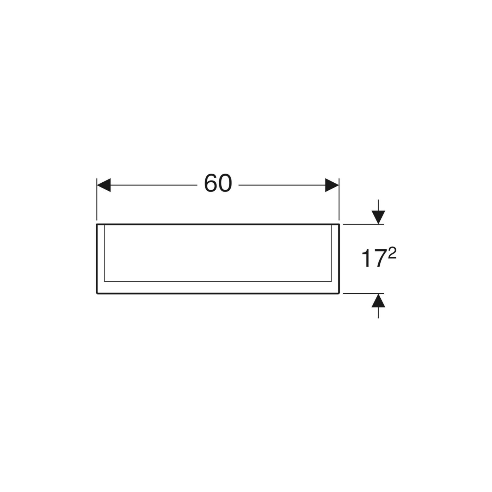 geberit option element ogledalo 60 - slika 2