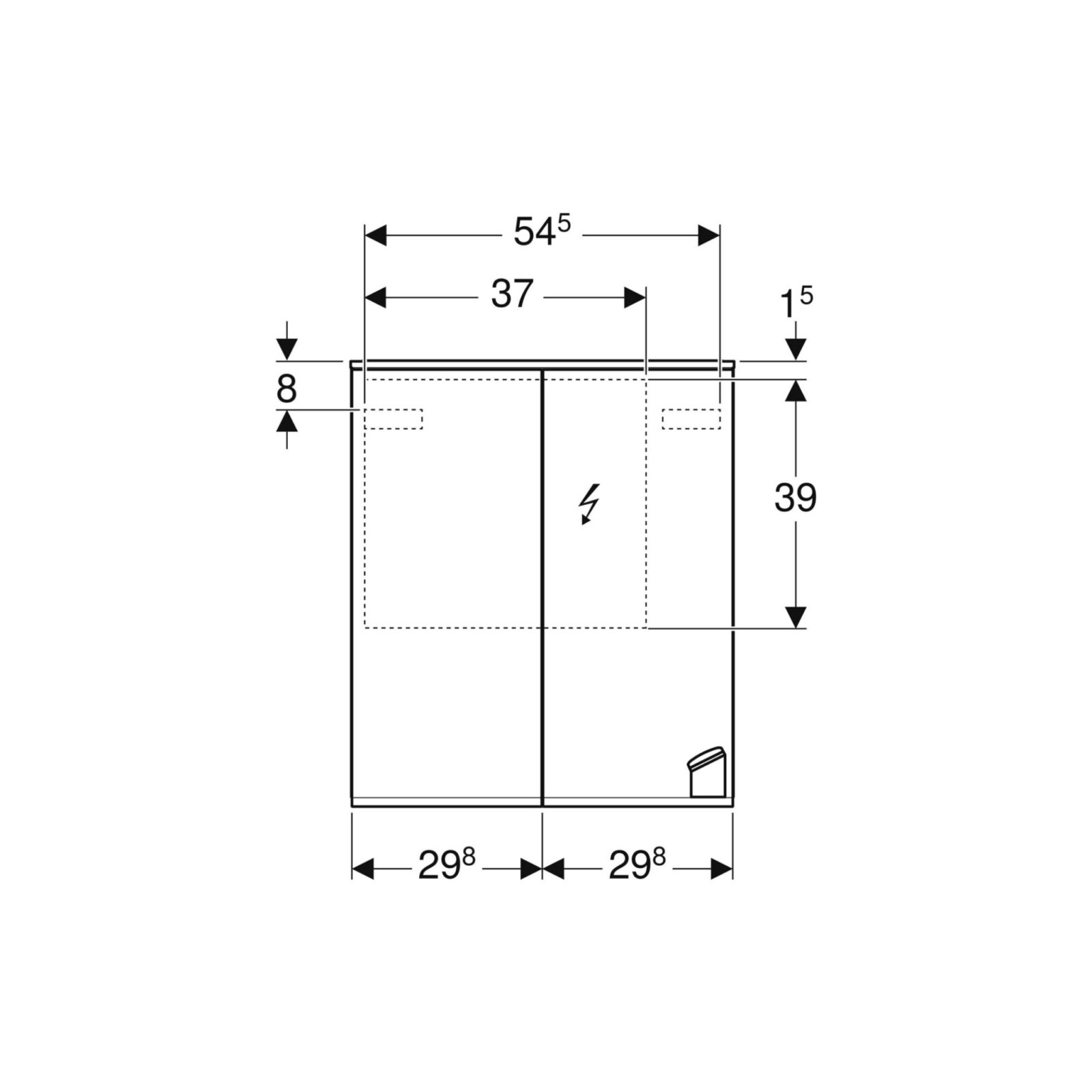 geberit option element ogledalo 60 - slika 3