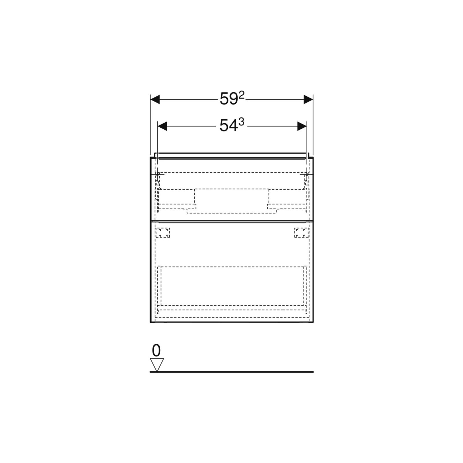geberit icon baza 59,5 hrast natur - slika 3