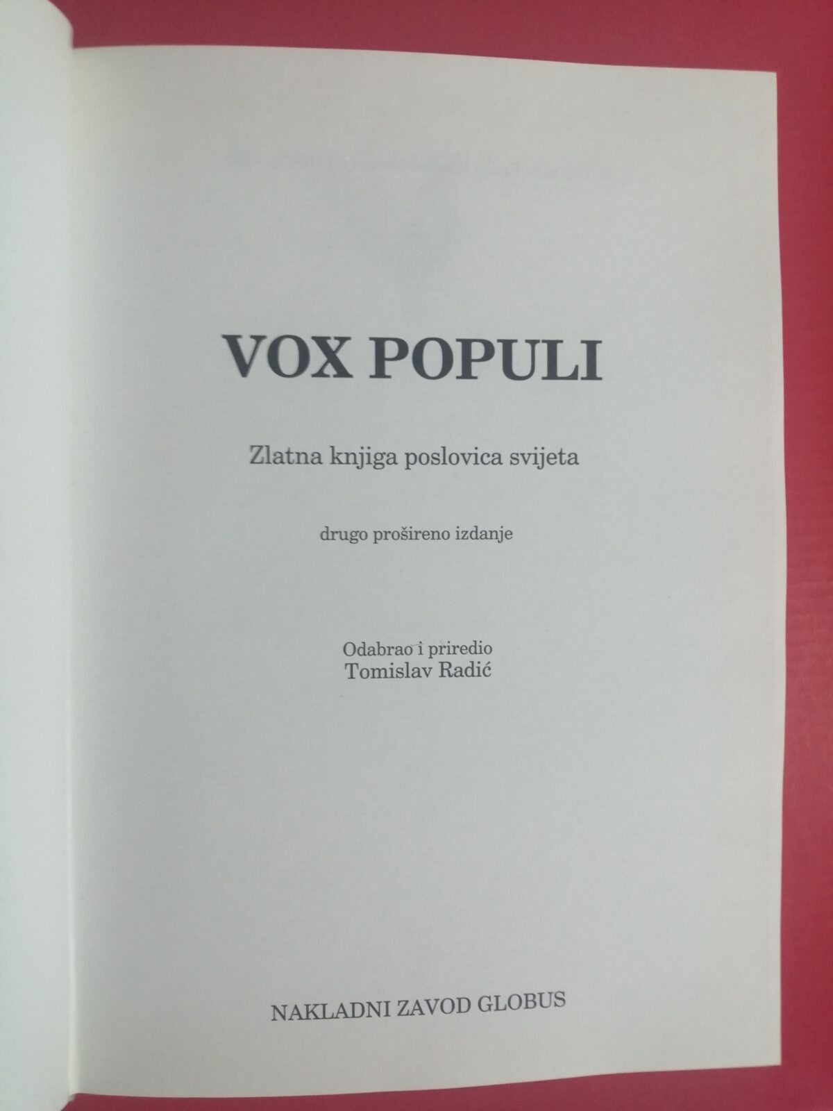 vox populi – zlatna knjiga poslovica svijeta [b46] - slika 2