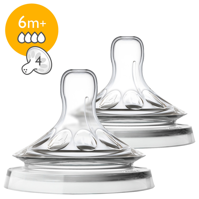 avent sisač natural 4 rupe 6mj+, brzi protok - slika 1