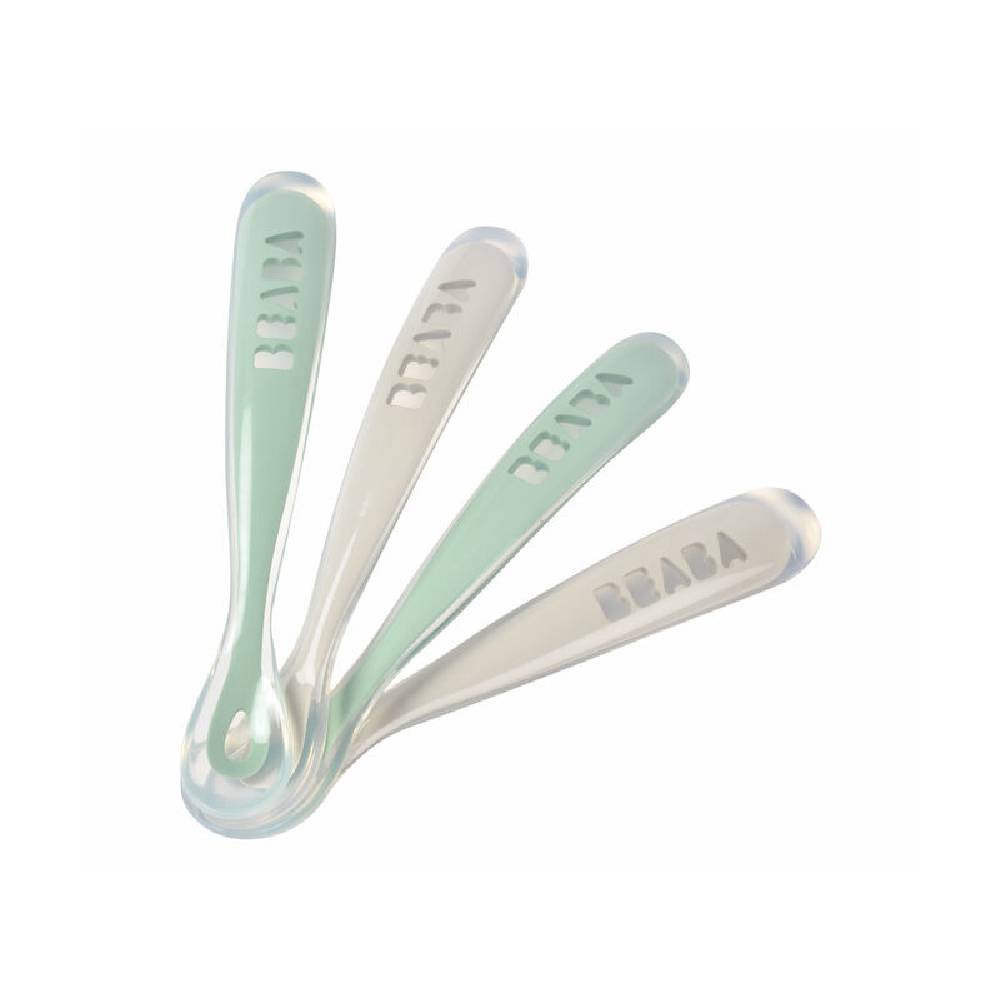 beaba set žličica 4/1, velvet grey/ sage green - slika 1