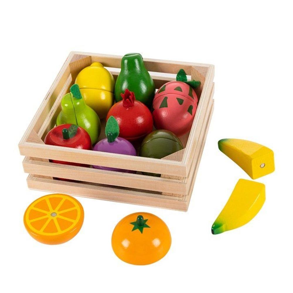 ecotoys drveno voće u sanduku - slika 1