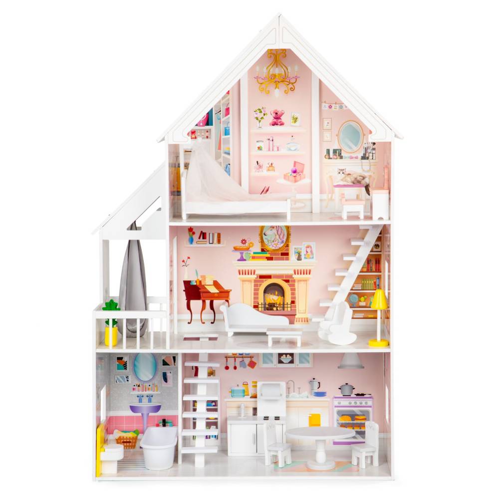 ecotoys kućica za lutke residence xxl - slika 1