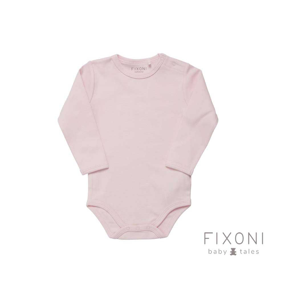 fixoni - bodi dugi rukav, lt. rose, vel. 50 - slika 1