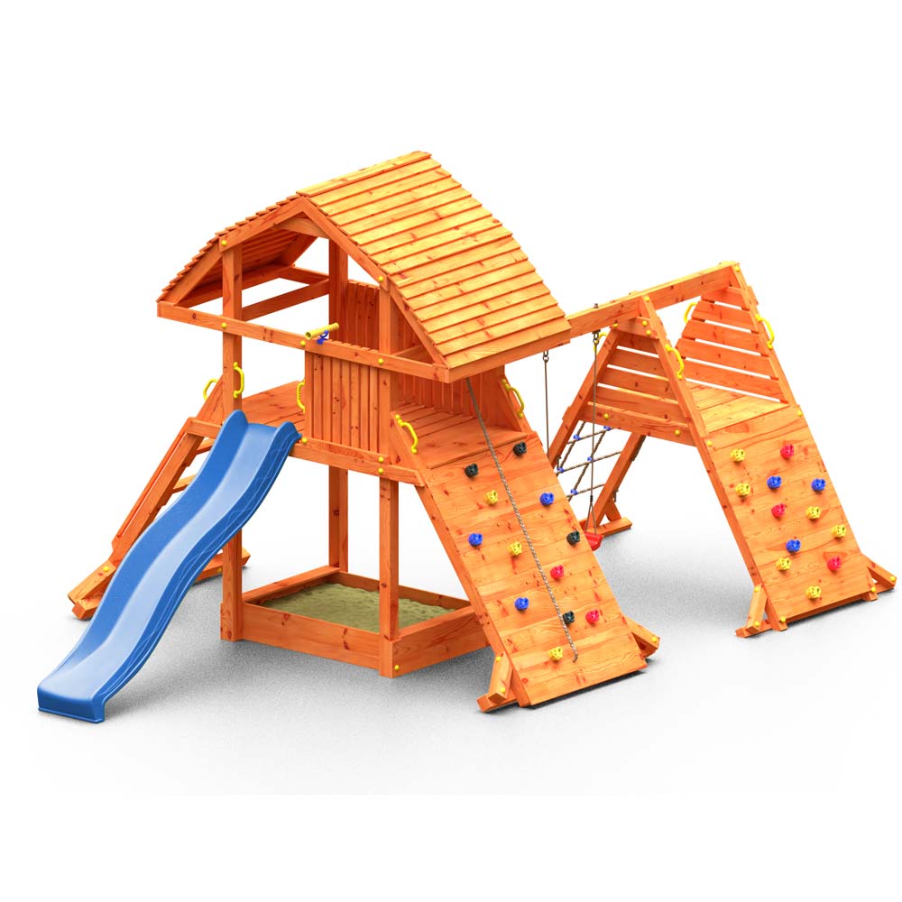 drveno dječje igralište set giant spider - slika 1