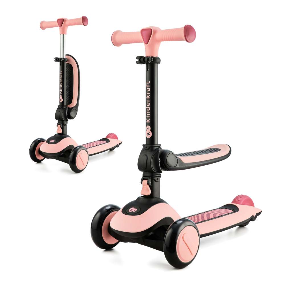 kinderkraft romobil halley stone, rose pink - slika 1