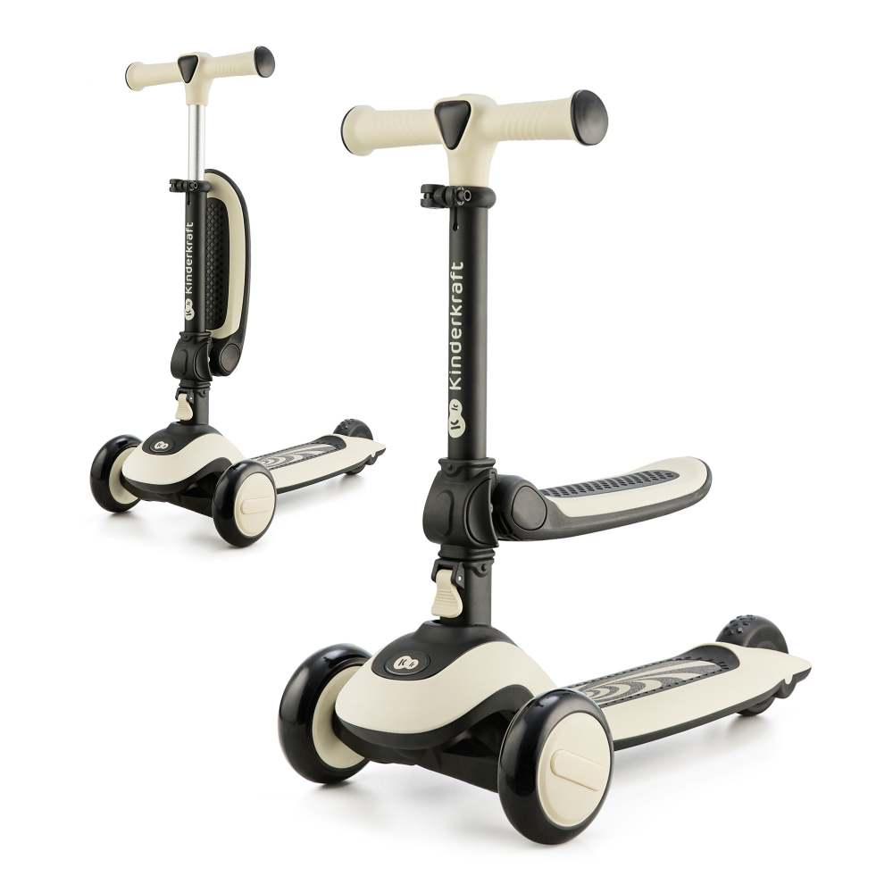 kinderkraft romobil halley stone, stone white - slika 1