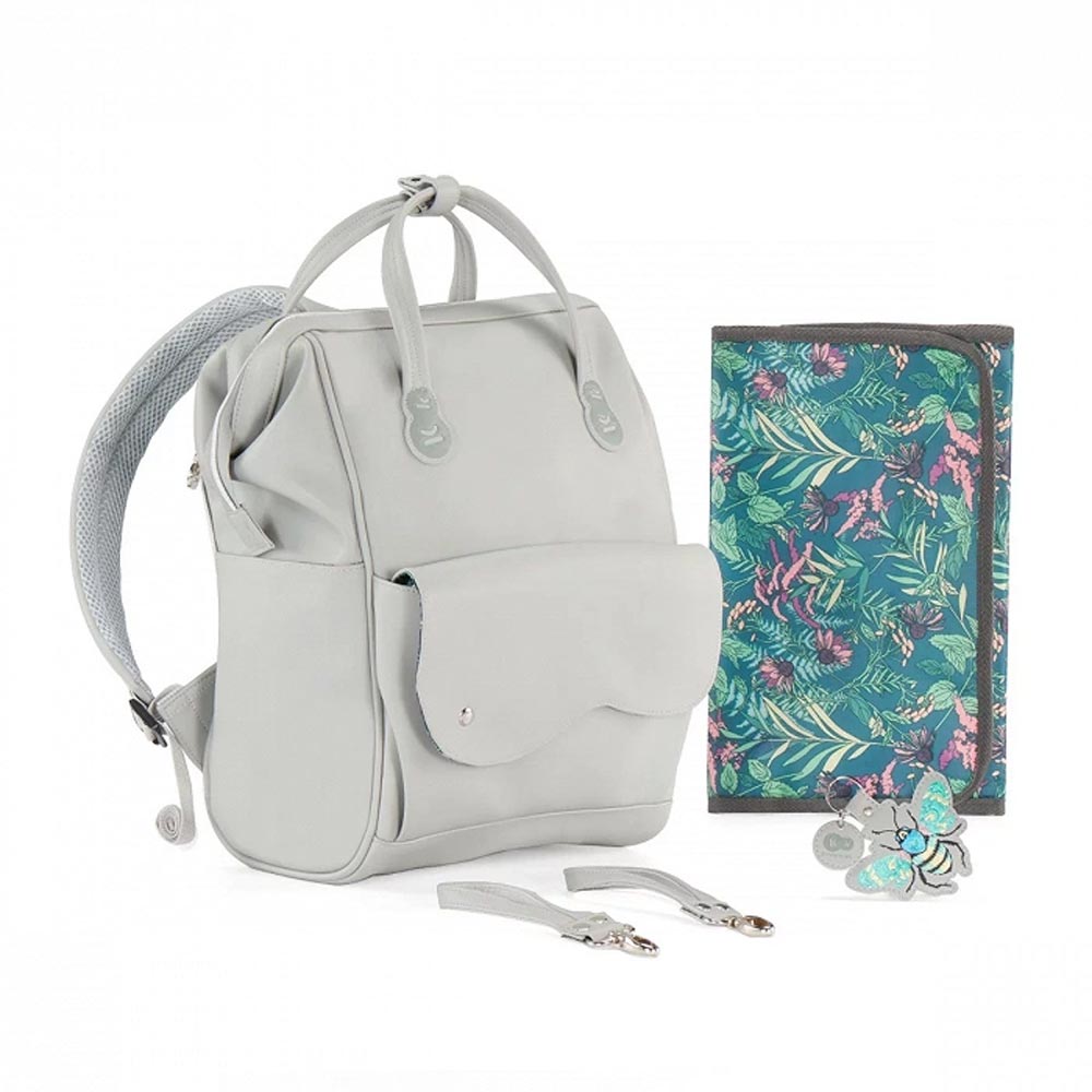 kinderkraft ruksak za mame treasurepack, siva - slika 1