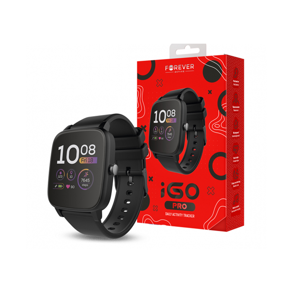 forever smartwatch igo pro jw-200 black - slika 1