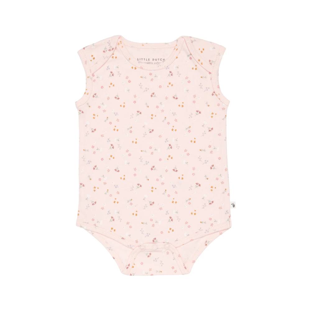 little dutch bodi bez rukava little pink flowers, vel. 62-68 - slika 1