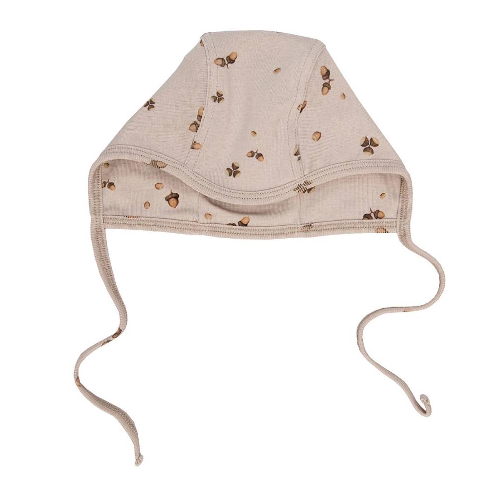 lunilou - kapica bonnet na vezanje, acorn, vel. 50 - slika 1