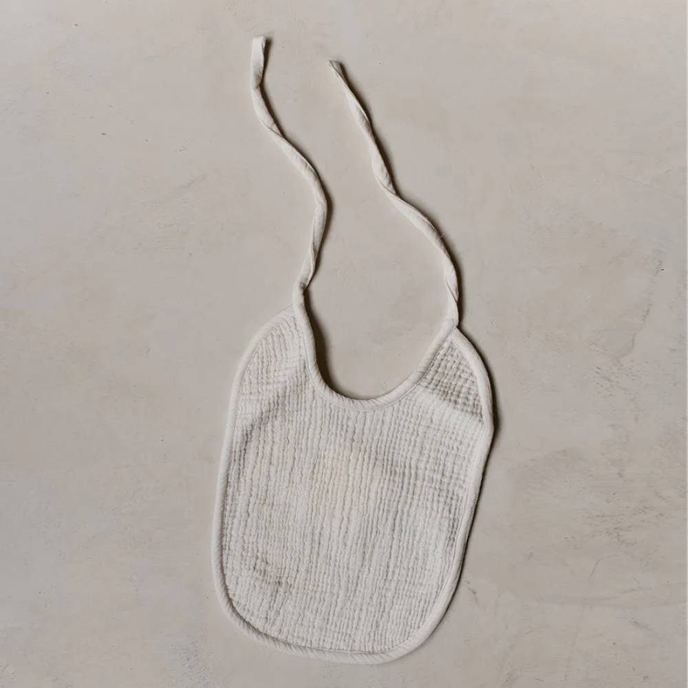 lunilou - muslin podbradak, off white - slika 1
