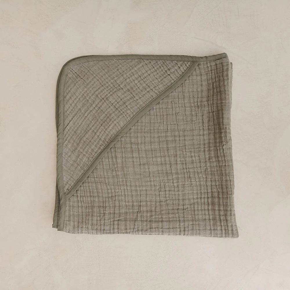lunilou - muslin ručnik, covert green - slika 1