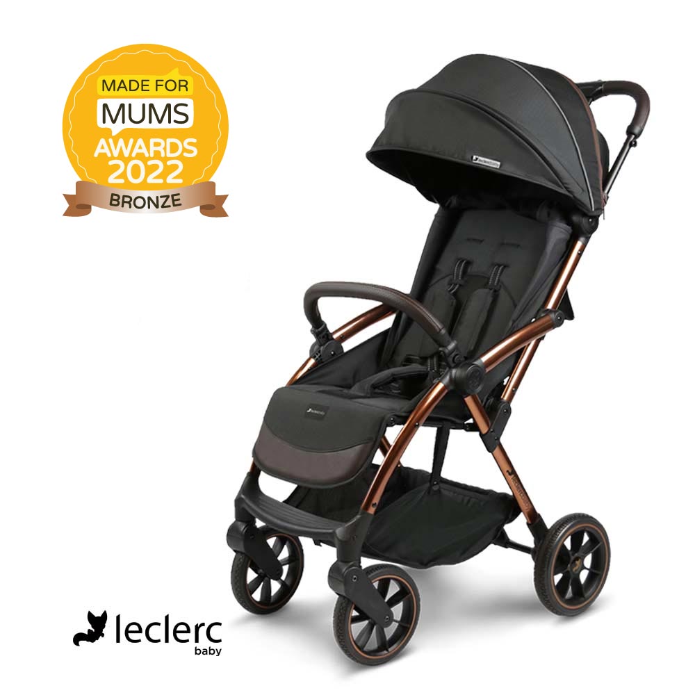 leclercbaby influencer xl sportska kolica, black brown - slika 1