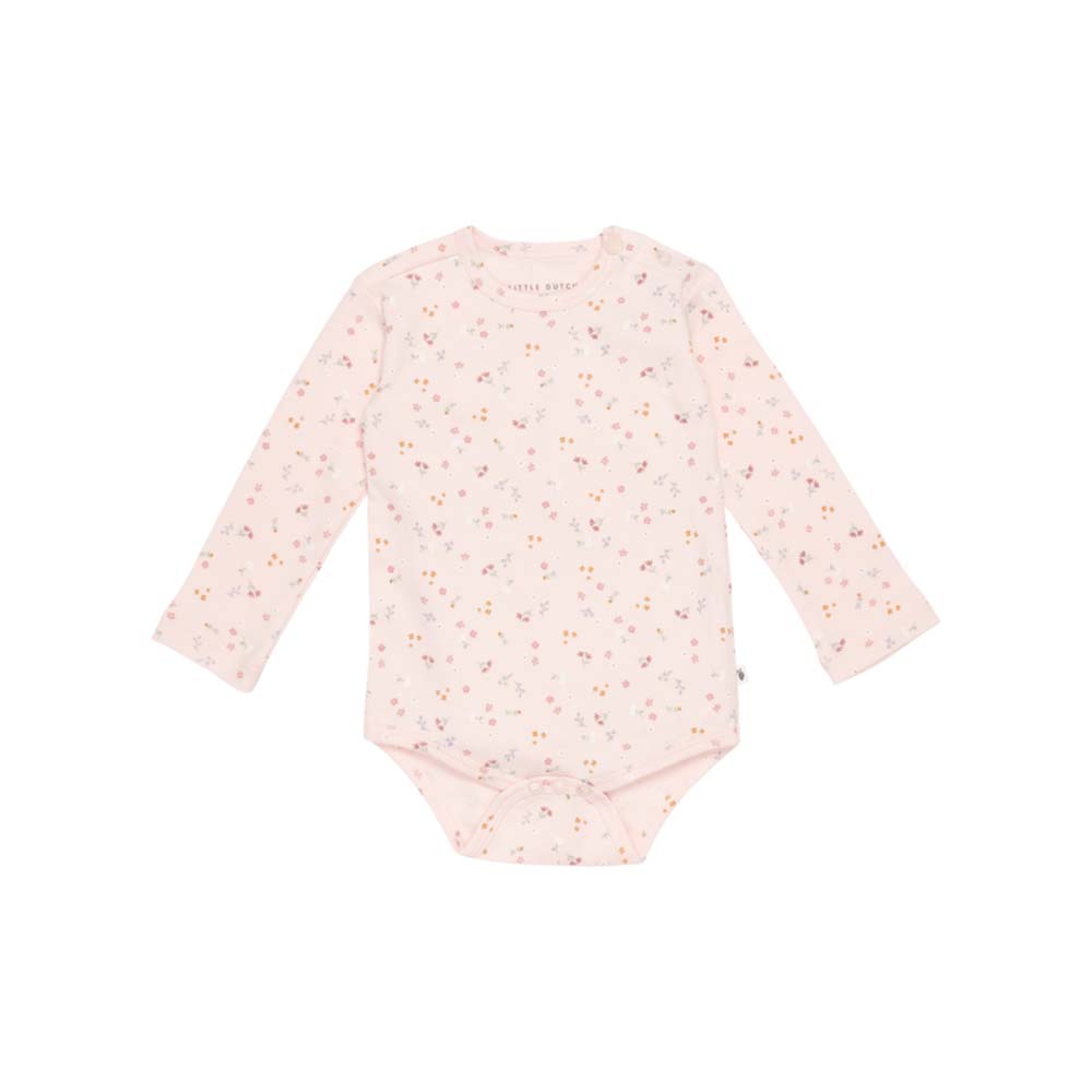 little dutch bodi dugi rukav little pink flowers, vel. 62-68 - slika 1