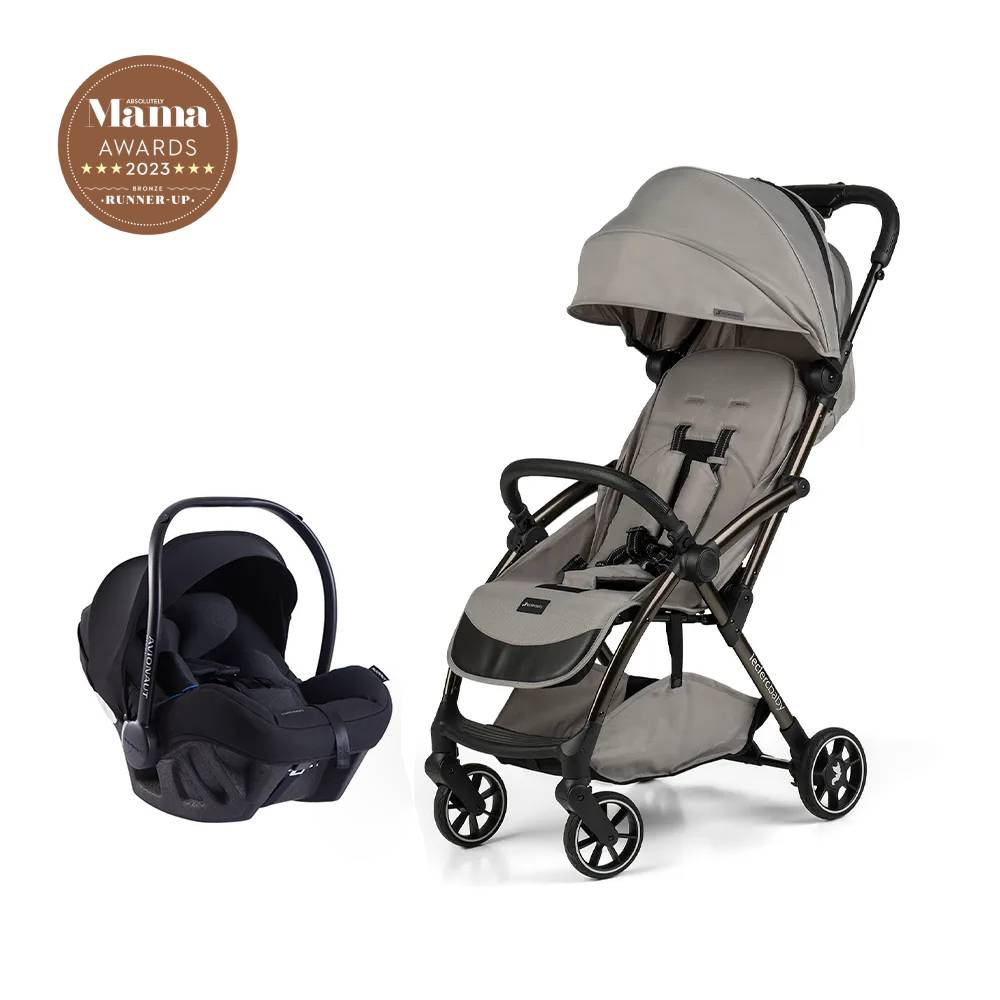 leclercbaby influencer air sportska kolica, violet grey + autosjedalica b - slika 1