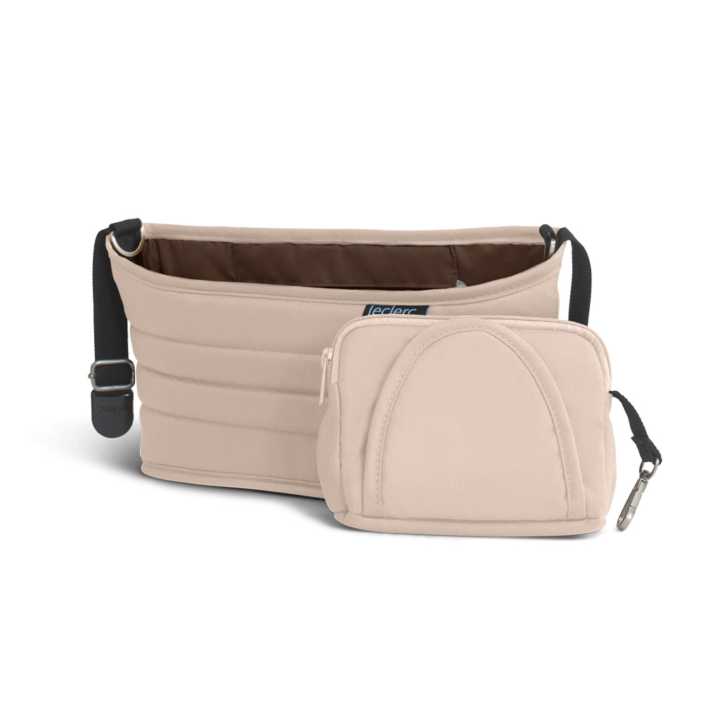 leclercbaby influencer organizer easy quick za kolica, sand chocolate - slika 1