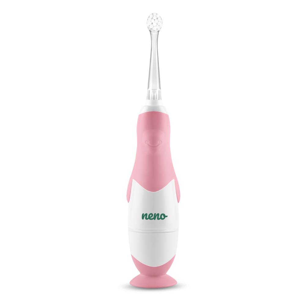 neno denti, električna četkica za zube za djecu s dodacima (od 3.mj), pink - slika 1