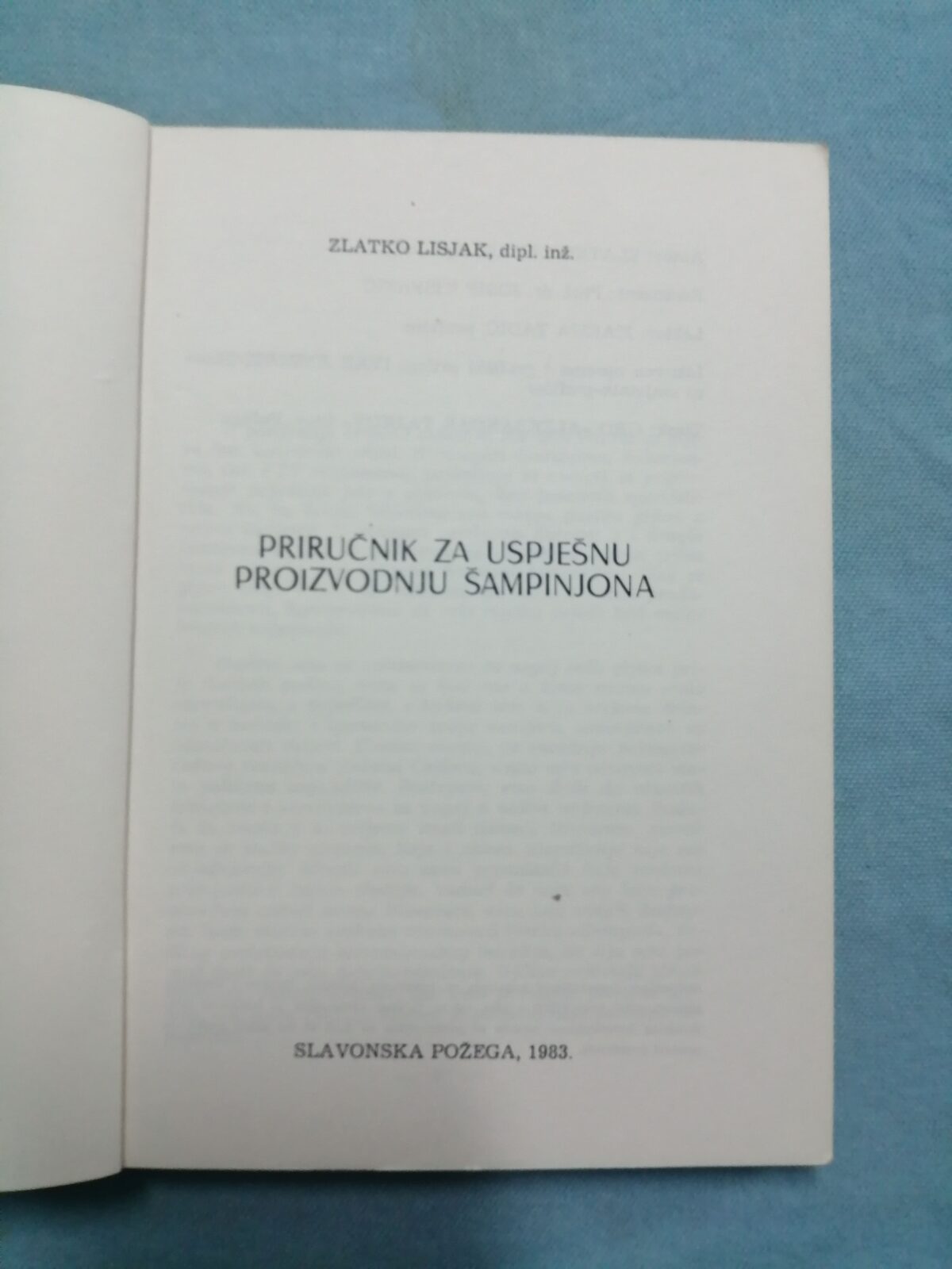zlatko lisjak – priručnik za uspješnu proizvodnju šampinjona - slika 2