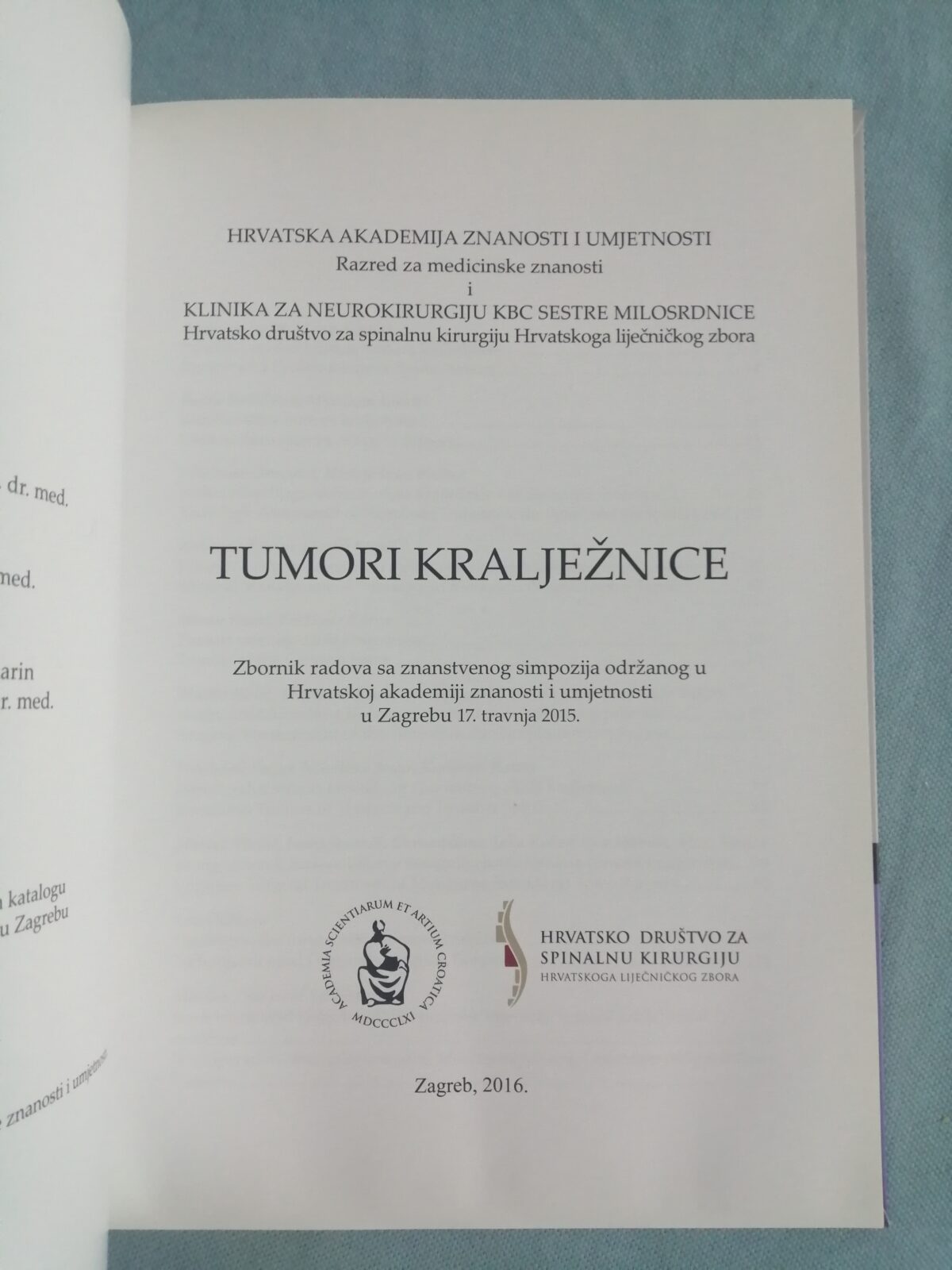 krešimir rotim (ur.) – tumori kralježnice - slika 2