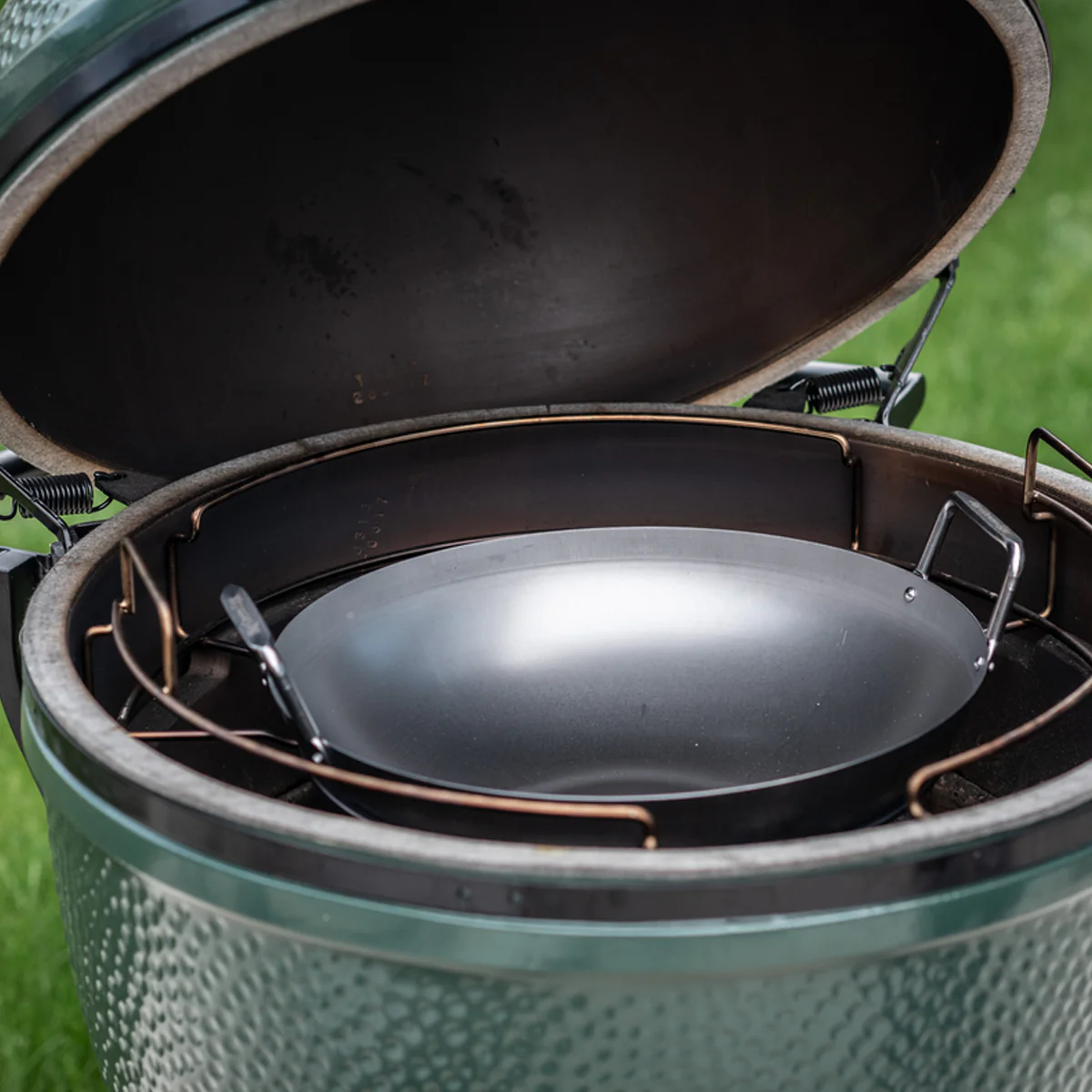 big green egg grill-wok od čelika - slika 4