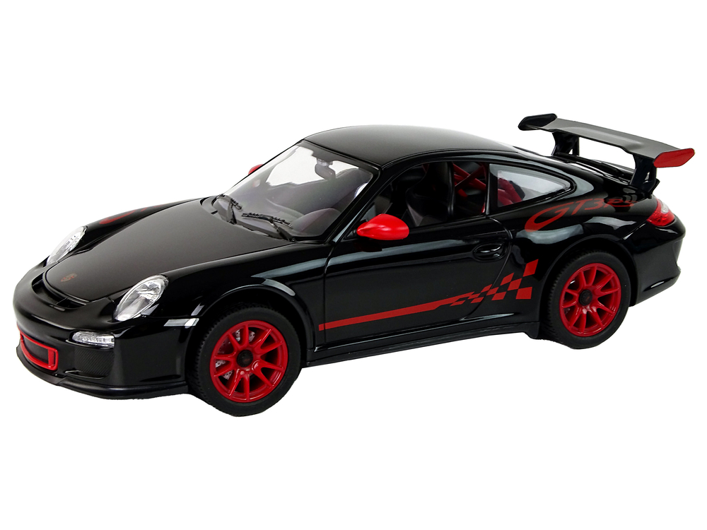 licencirani auto na daljinsko upravljanje porsche 911 gt3 rs rastar - crni - slika 2