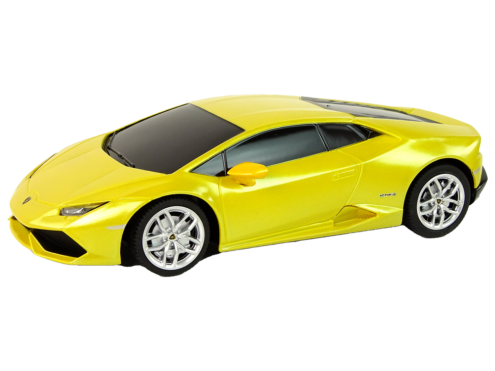 licencirani auto na daljinsko upravljanje lamborghini huracan 1:24 rastar - žuti - slika 2