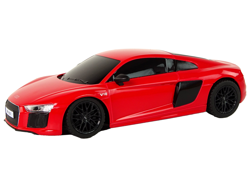 licencirani auto na daljinsko upravljanje audi r8 1:24 rastar - crveni - slika 2