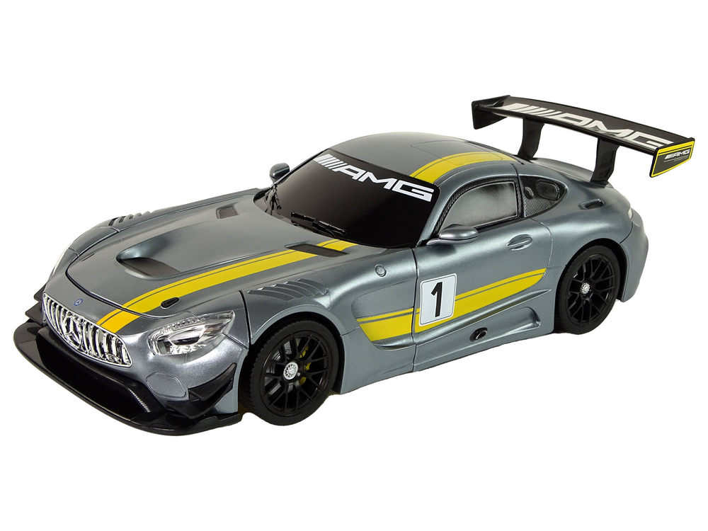 licencirani auto na daljinsko upravljanje mercedes rastar robot 1:14 - sivi - slika 2
