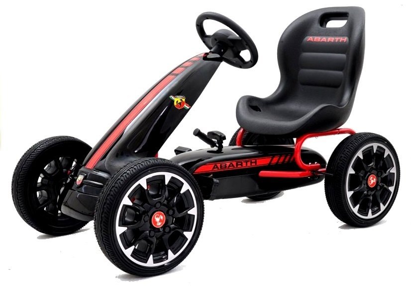 go-kart na pedale abarth - crni - slika 2
