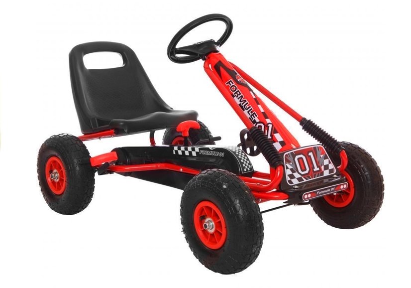 go-kart na pedale a-15 - crveni - slika 1