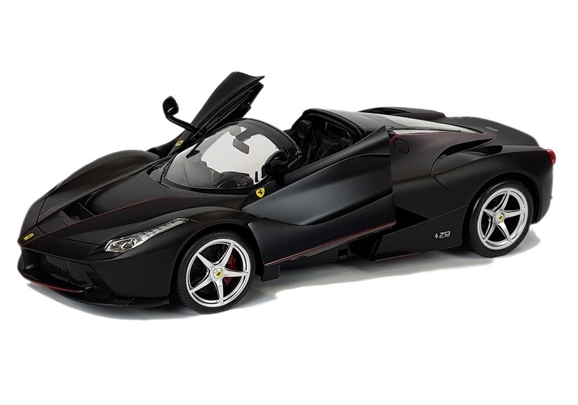 licencirani auto na daljinsko upravljanje ferrari aperta rastar 1:14 crni - slika 2