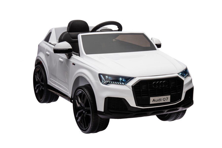 licencirani auto na akumulator audi q7 - bijeli/lakirani - slika 2