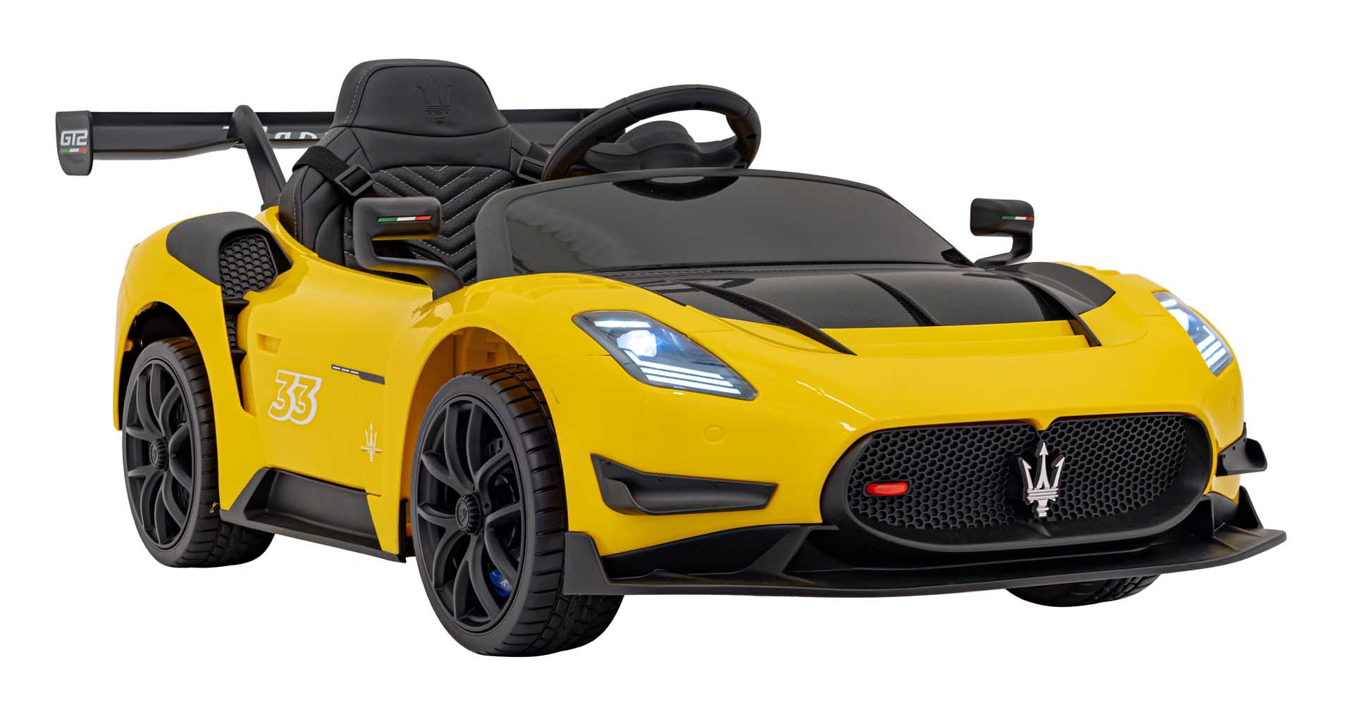 licencirani auto na akumulator maserati mc20 gt2 - žuti - slika 2
