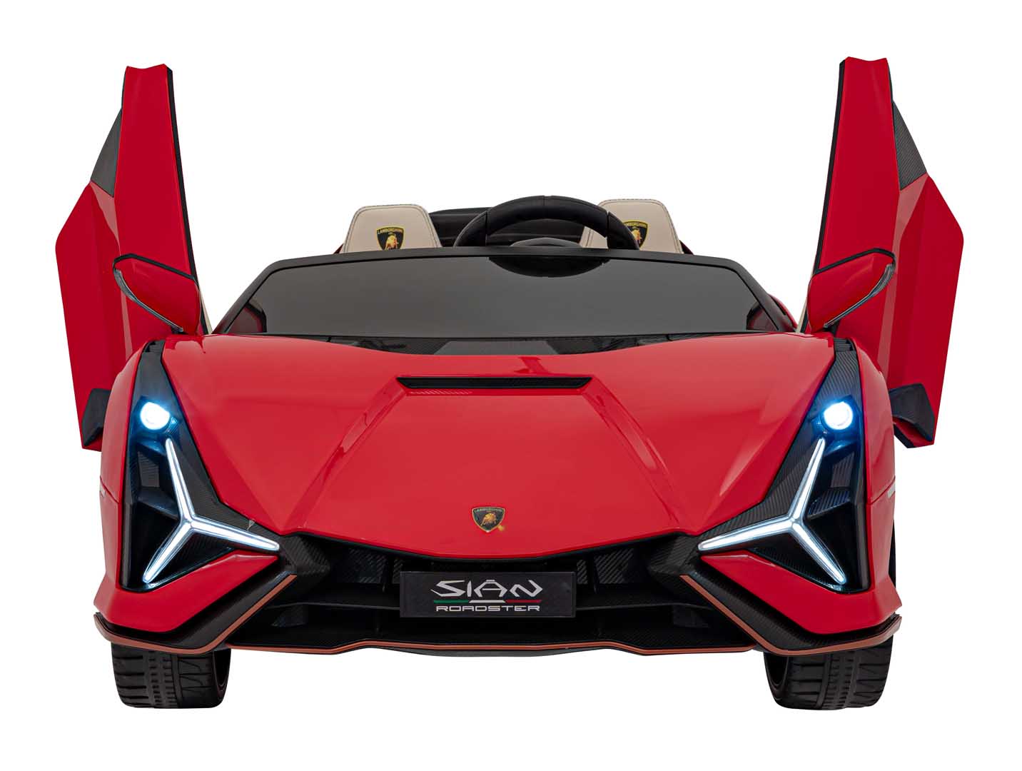 licencirani auto na akumumulator lamborghini sian 4x100w - dvosjed - crveni - slika 2